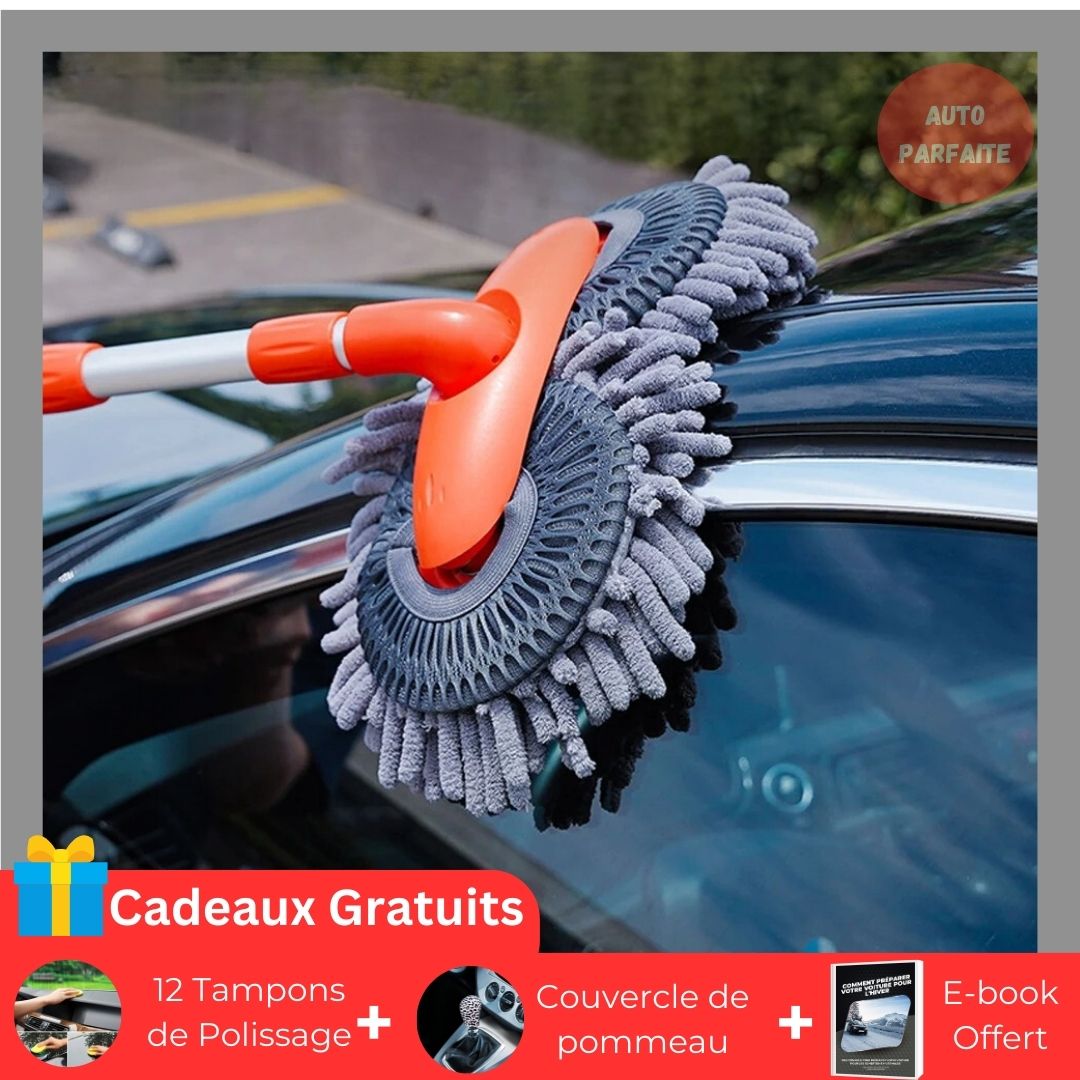 DualCarMop™ | Serpillière rotative à double-tête - AUTO PARFAITE